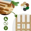 Floranica Zierzaun aus Holz 100 x 40 cm Natur (imprägniert) Produktbild-Vorschau 5