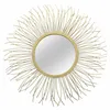 Wandspiegel "Sonne" aus Metall, gold, Ø 50 cm, Spiegel, Produktbild-Vorschau 4
