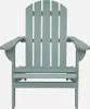A front view of a gray-green Adirondack chair against a white background. Anteprima dell’immagine prodotto