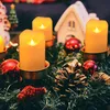 12 dobíjecích svíček LED bez plamene s realistickým, teplým Náhled obrázku produktu 2