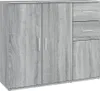 vidaXL Kredens szary Sonoma 91x29,5x75 cm Materiał Podgląd zdjęcia produktu 2