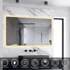 AICA Badspiegel mit Beleuchtung 160x80cm Sensor-Schalter Produktbild-Vorschau 1