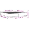 Bettgestell Sonoma-Eiche 200x200 cm Holzwerkstoff und Produktbild-Vorschau 8