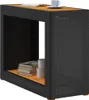Zahradní stůl s dřevěnou deskou černý 100x40x75 cm Náhled obrázku produktu 4