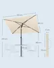 SONGMICS Sonnenschirm 232 x 149 cm, UPF 50+ Sonnenschutz Produktbild-Vorschau 8