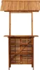 vidaXL Vonkajší barový stôl so strechou 113x106x217 cm Náhľad obrázku produktu 5