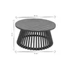 A diagram showing the dimensions of a round coffee table. Produktbild-Vorschau