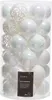 Ornamenti natalizi in plastica 6cm set di 37 - bianco Anteprima dell’immagine prodotto 1