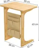 Table d'appoint forme C, 50x35x63 cm, salon canapé Voir les images du produit 3
