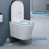 doporro Wand WC Hänge Toilette Weiß inkl. Softclose Produktbild-Vorschau 6