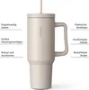 Tumbler 40oz - Thermo Becher mit Strohhalm und Henkel Produktbild-Vorschau 2