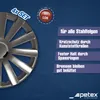 4 STK 14 Zoll Spyder pro dark anthrazit PETEX Radkappen Produktbild-Vorschau 3