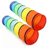 2er Set 180x45x45cm Regenbogen Kriechtunnel, Krabbeltunnel Produktbild-Vorschau 1