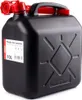 A black plastic fuel canister with red caps and handle, shown against a white background. Anteprima dell’immagine prodotto