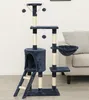 Aga Škrabadlo pro kočky 55x36x136 cm Tmavě modrá Náhled obrázku produktu 5