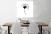 MuchoWow® Poster Blume - Strichzeichnung - Schwarz - Weiß Produktbild-Vorschau 2