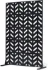 Schermo divisorio in metallo 120x50,8x183cm nero Anteprima dell’immagine prodotto 1
