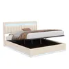 UnboxG Letto matrimoniale moderno in velluto 160x200 cm con Anteprima dell’immagine prodotto 11