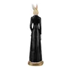 Clayre & Eef Figur Kaninchen 20 cm Weiß Schwarz Polyresin Produktbild-Vorschau 3