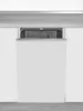 A dishwasher is partially open, revealing the interior racks. The dishwasher is built into kitchen cabinetry. Produktbild-Vorschau