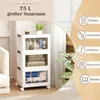 COSTWAY 75 L Aufbewahrungsbox mit Deckel faltbar, 3er Set Produktbild-Vorschau 4