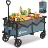 Sekey Bollerwagen faltbar 150 kg mit Bremsen, klappbarer Produktbild-Vorschau 1