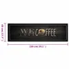 vidaXL Dywanik kuchenny zmywalny kawowy 45x150 cm aksamitny Podgląd zdjęcia produktu 4