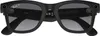 A pair of black Ray-Ban Wayfarer sunglasses with integrated cameras and speakers. Produktbild-Vorschau