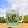 Fressen, schlafen, zack. Schön! Glas Tasse mit Raupe Motiv Produktbild-Vorschau 3
