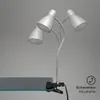 LED Klemmleuchte Klemmlampe Flexarm 2,5W titanfarbig Produktbild-Vorschau 3