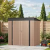 BEALIFE Metall-Gerätehaus 195x130x180 cm mit Bodenrahmen & Produktbild-Vorschau 9