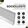 Sockelleiste Edelstahl Fußbodenleisten V2A L250cm 80mm Produktbild-Vorschau 2