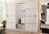 Schwebetürenschrank VISTA 250 cm mit Spiegel – moderner Produktbild-Vorschau 3