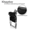 BigDean Campingstuhl 150kg mit Tisch – Klappstuhl mit Produktbild-Vorschau 8