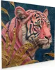 Küchenrückwand Spritzschutz Glas mit Motiv Tiger Porträt 40 Produktbild-Vorschau 1