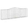 Gabionen mit Hochbogen 10 Stk 400x50x120/140cm Verzinktes Produktbild-Vorschau 3