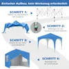 COSTWAY Gazebo pieghevole 3x3 m con 4 pareti laterali Anteprima dell’immagine prodotto 9