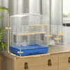 PawHut Vogelvoliere Vogelkäfig Stahlvoliere mit Ständer Produktbild-Vorschau 3