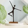 Skulptur Dekofigur Frau in Tanzposition auf Sockel aus Produktbild-Vorschau 2
