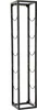 A tall, narrow, black metal wine rack with six bottle holders, shown against a white background. Náhled obrázku produktu