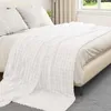 vidaXL Coperta in pile bianca 240 x 220 cm Anteprima dell’immagine prodotto 3