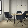 Sedia da pranzo girevole ML-Design, antracite, in tessuto Anteprima dell’immagine prodotto 7