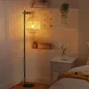"ANJA" Lampadaire en bois et osier avec abat-jour en Voir les images du produit 4