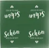 itenga 80x Serviette Schön dass du da bist - DUNKELGRÜN - Produktbild-Vorschau 4