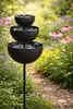 Regenfänger Gartenstecker Insektentränke Metall Gartendeko Produktbild-Vorschau 4