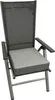 A gray outdoor chair with a gray cushion, shown from a slightly angled front view against a white background. Podgląd zdjęcia produktu