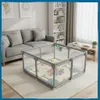 Kojec dla dziecka 126x126 cm suchy basen mata dwustronna + Podgląd zdjęcia produktu 7