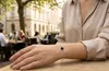 Onyx Kleeblatt Armband schwarzer Edelstein Gelbgold 333 8K Produktbild-Vorschau 2