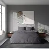 3-tlg Premium Damast Bettwäsche 200x200 + 80x80 cm mit YKK Produktbild-Vorschau 3