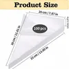 Spuitzakken, wegwerp, 100 stuks, 30x20 cm, transparant, Productafbeelding-voorbeeld 2
